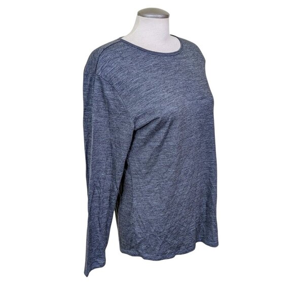 Cloudveil Women XL Merino Wool Rich Base Layer Shirt Gray Long Sleeve Active - Picture 2 of 6